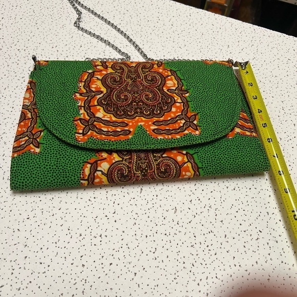 Green and Orange Game Changer Mid-Size Clutch - Picture 9 of 9